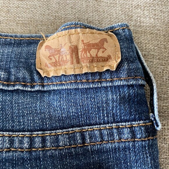 Levi's 515 Bootcut Denim Jeans Women's 14S Mid Rise Blue Casual Pants - Picture 8 of 16